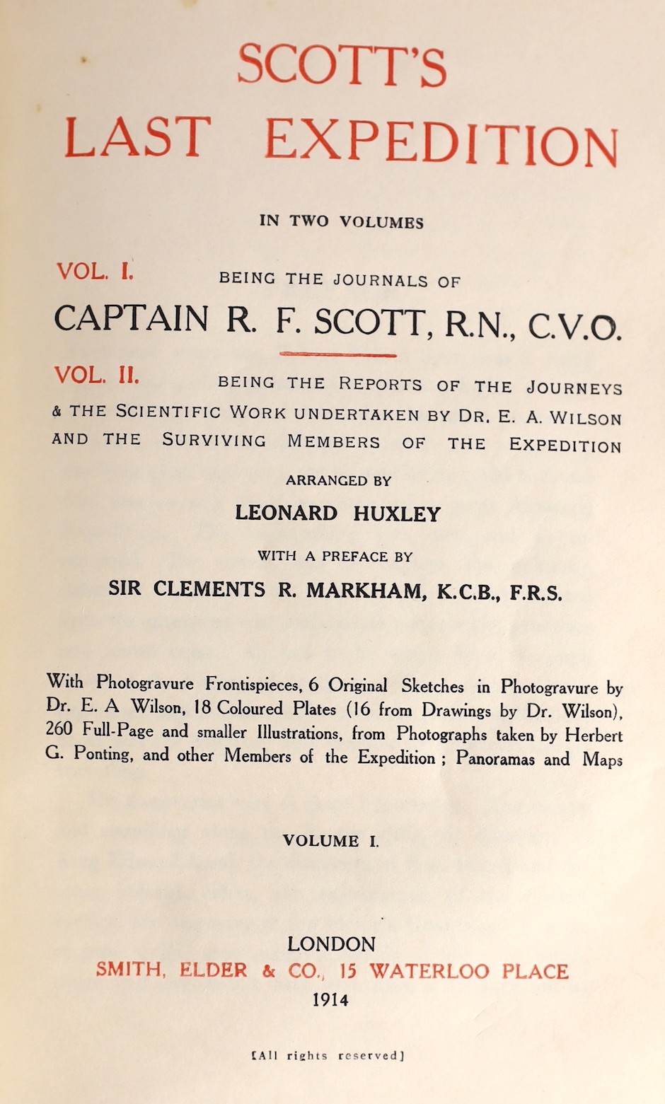 Scott, Robert Falcon (1868-1912) - Scott’s Last Expedition, 2 vols